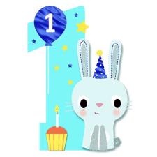Bunny 1st Birthday Card