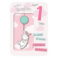 Daughter 1 Today Winnie The Pooh 1st Birthday Card