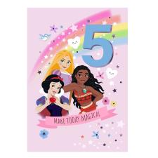 Disney Princess 5th Birthday Card