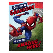 Spectacular Grandson Spiderman Birthday Card