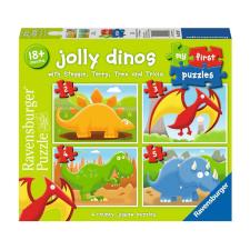 Jolly Dinos 4 In a Box My First Puzzles