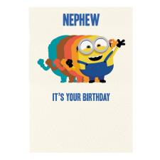 Nephew Minions Birthday Card