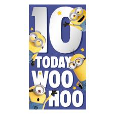 10 Today Minions 10th Birthday Card