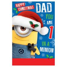 Minions Dad Christmas Card