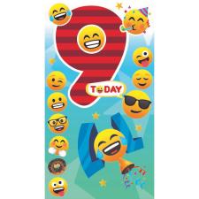 9th Birthday Joy Pixels Emoji Birthday Card
