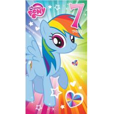 My Little Pony 7 Today 7th Birthday Card
