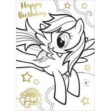 My Little Pony Colour In Birthday Card with Poster