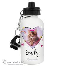 Personalised Rachael Hale Cute Cat 400ml Drinks Bottle