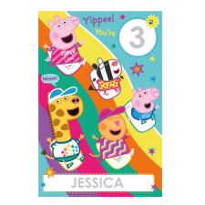 Peppa Pig Personalise Your Own Birthday Card