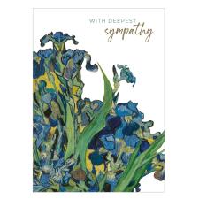 Irises With Sympathy Van Gogh Card