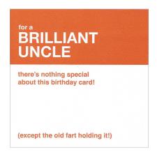 Brilliant Uncle Humour Birthday Card