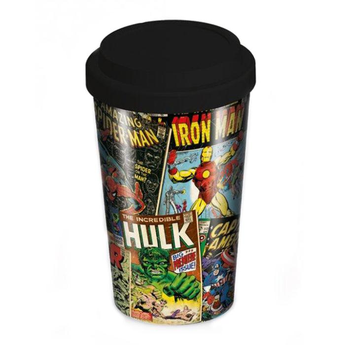 Marvel Travel Mug Retro Comic Spider-Man Becher To-Go Kaffeebecher Reisebecher 