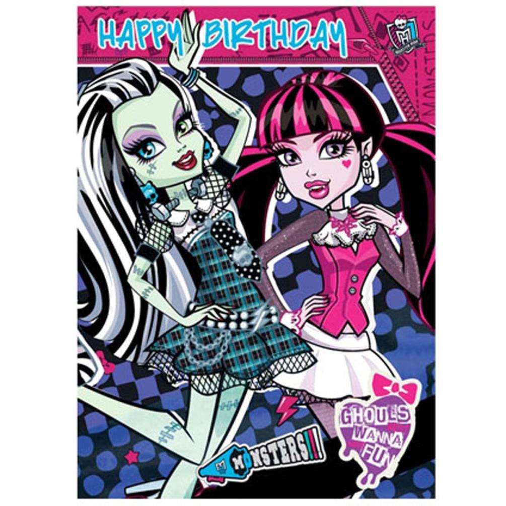 Free Printable Monster High Happy Birthday Cards