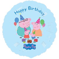 Peppa Pig Birthday Balloon Bouquet