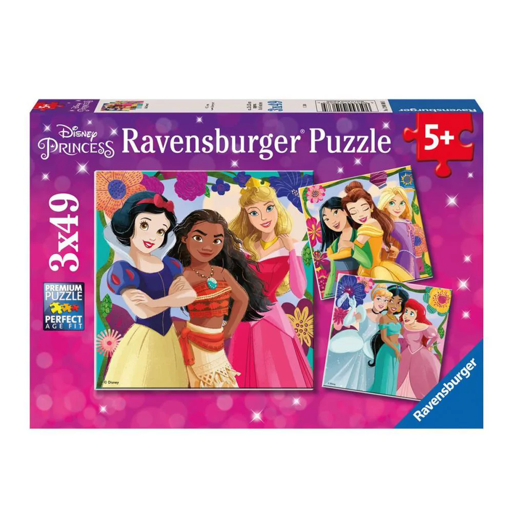 Disney Princess 3 x 49pc Jigsaw Puzzles