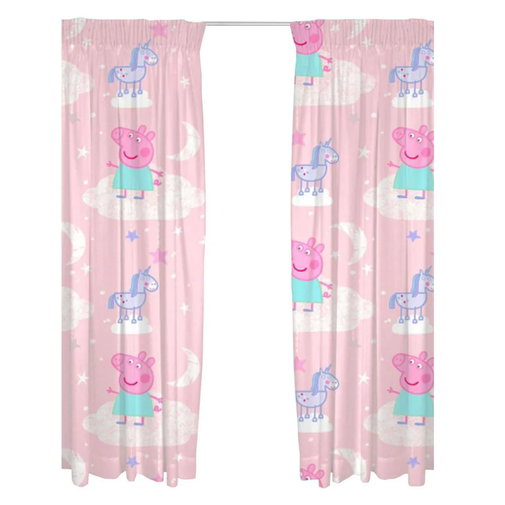 Peppa Pig Stardust Unicorn 72" Curtains