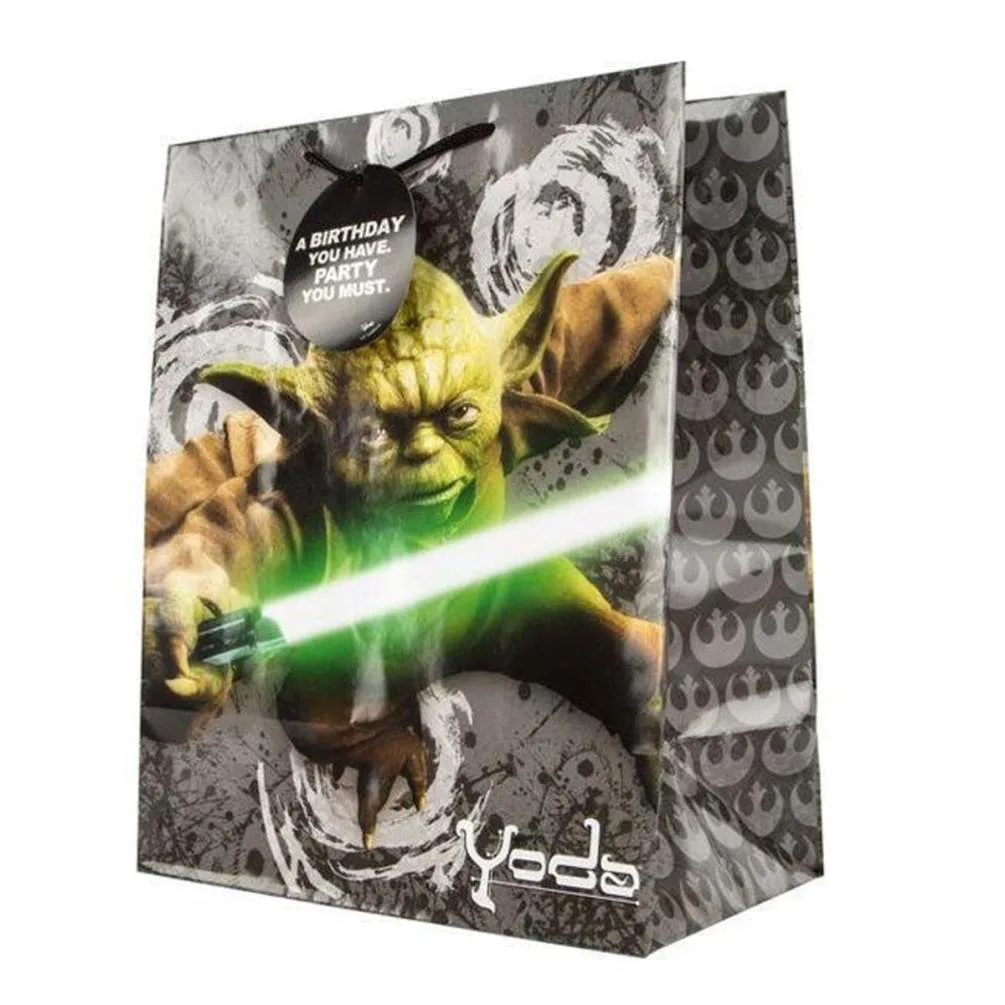 Star Wars Yoda Large Birthday Gift Bag