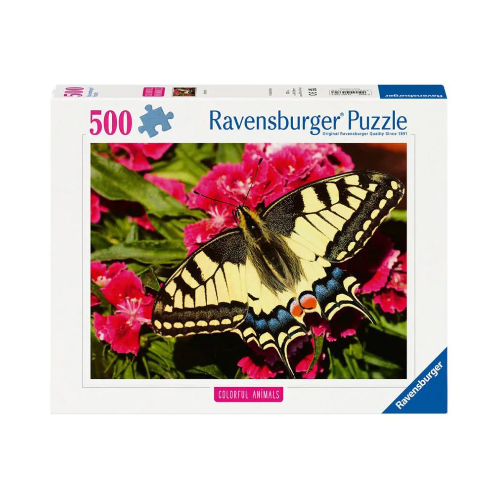 Colourful Animals Butterfly 500pc Jigsaw Puzzle