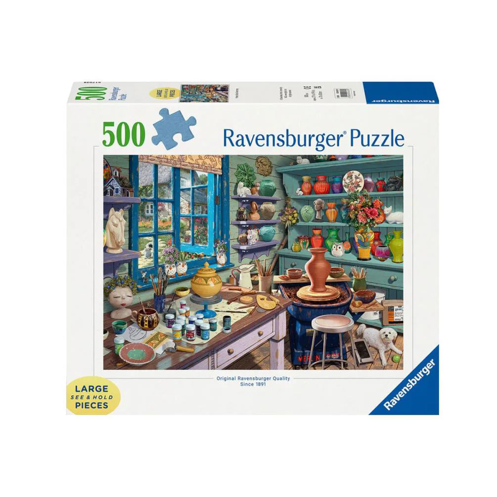 Pottery Studio Sanctuary 500pc XXL Jigsaw Puzzle