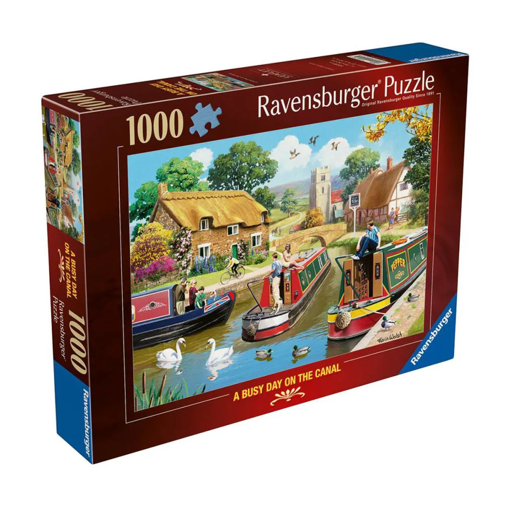 A Busy Day on the Canal 1000pc Jigsaw Puzzle