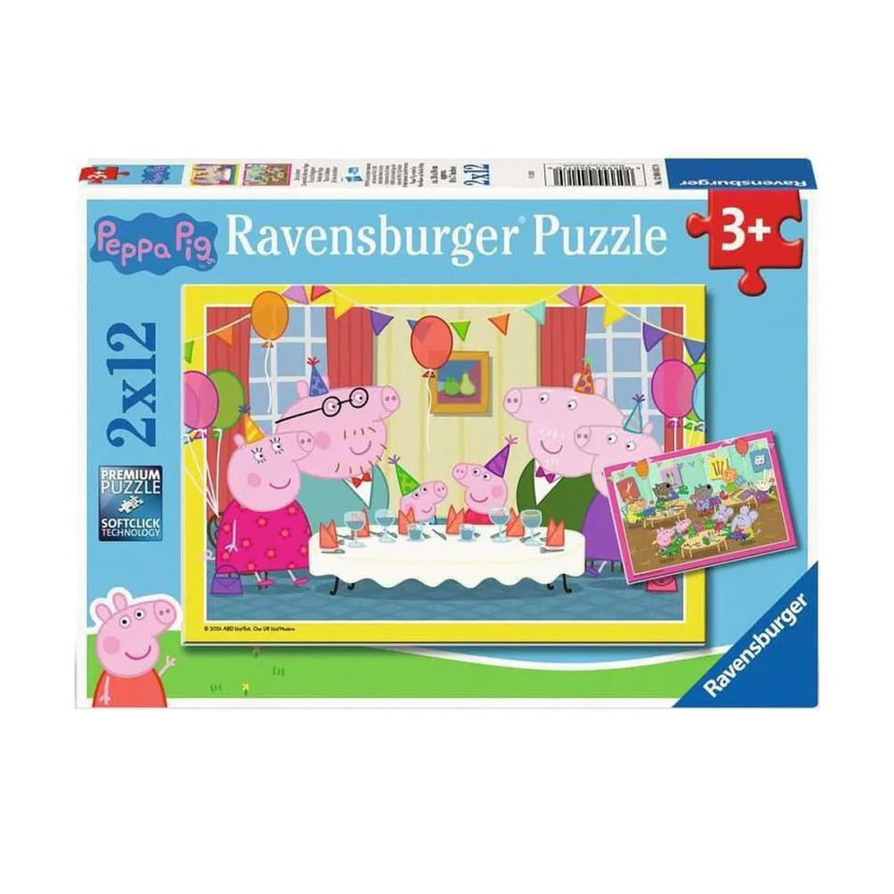 Peppa Pig 2 x 12pc Jigsaw Puzzles