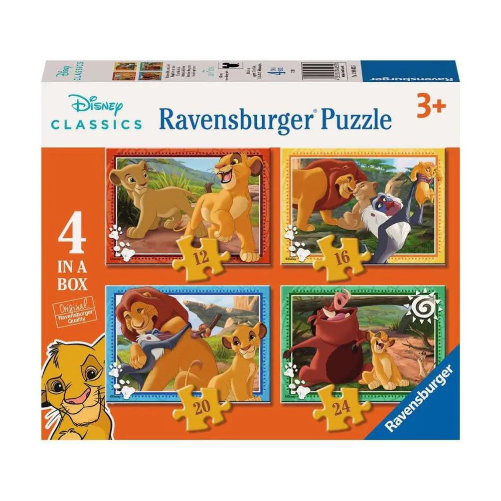 Disney The Lion King 4 in a Box Jigsaw Puzzles