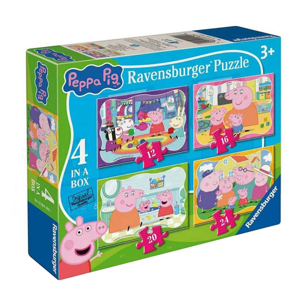 Peppa Pig 4 in a Box Jigsaw Puzzles