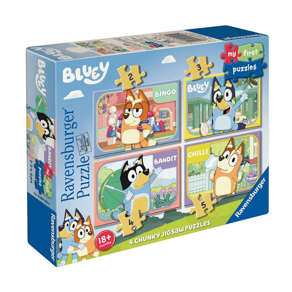 Bluey My First 4 in a Box Jigsaw Puzzles