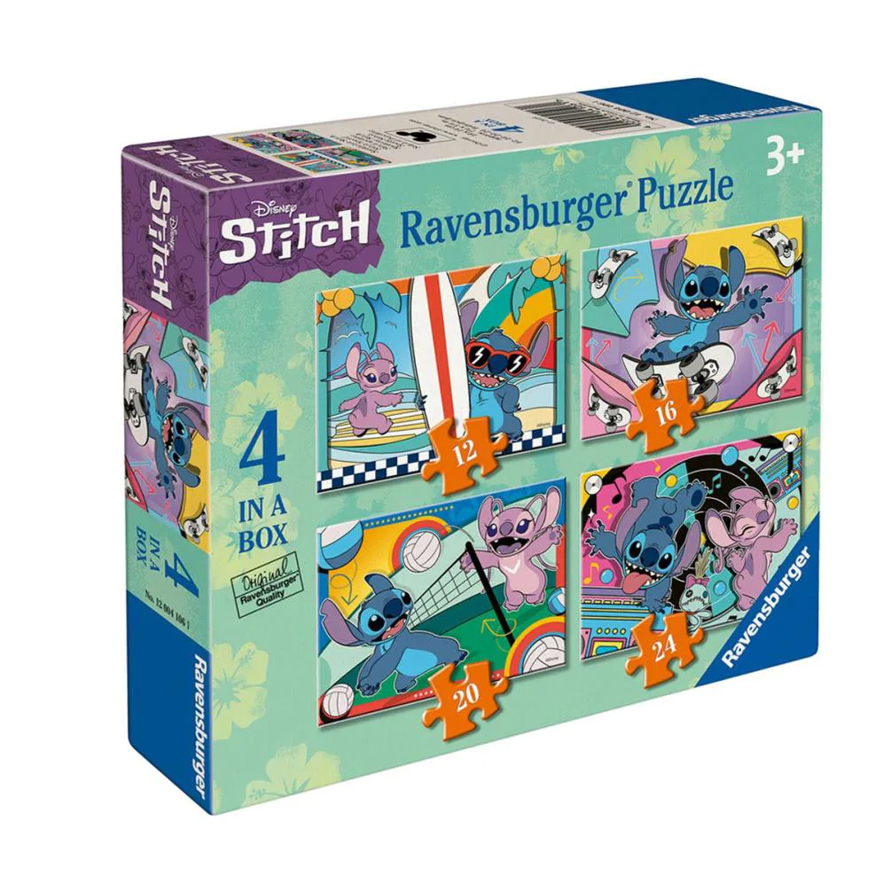 Disney Stitch 4 in a Box Jigsaw Puzzle