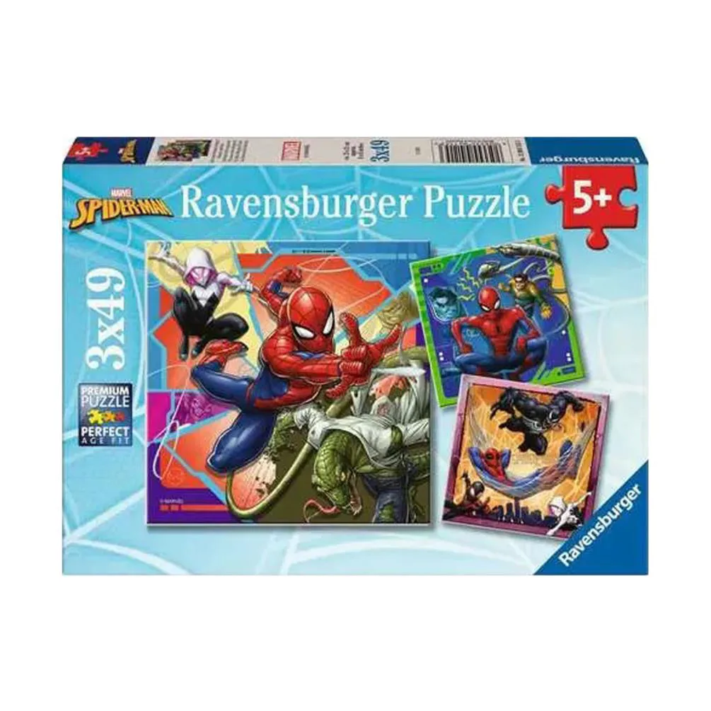 Spiderman 3 x 49pc Jigsaw Puzzles