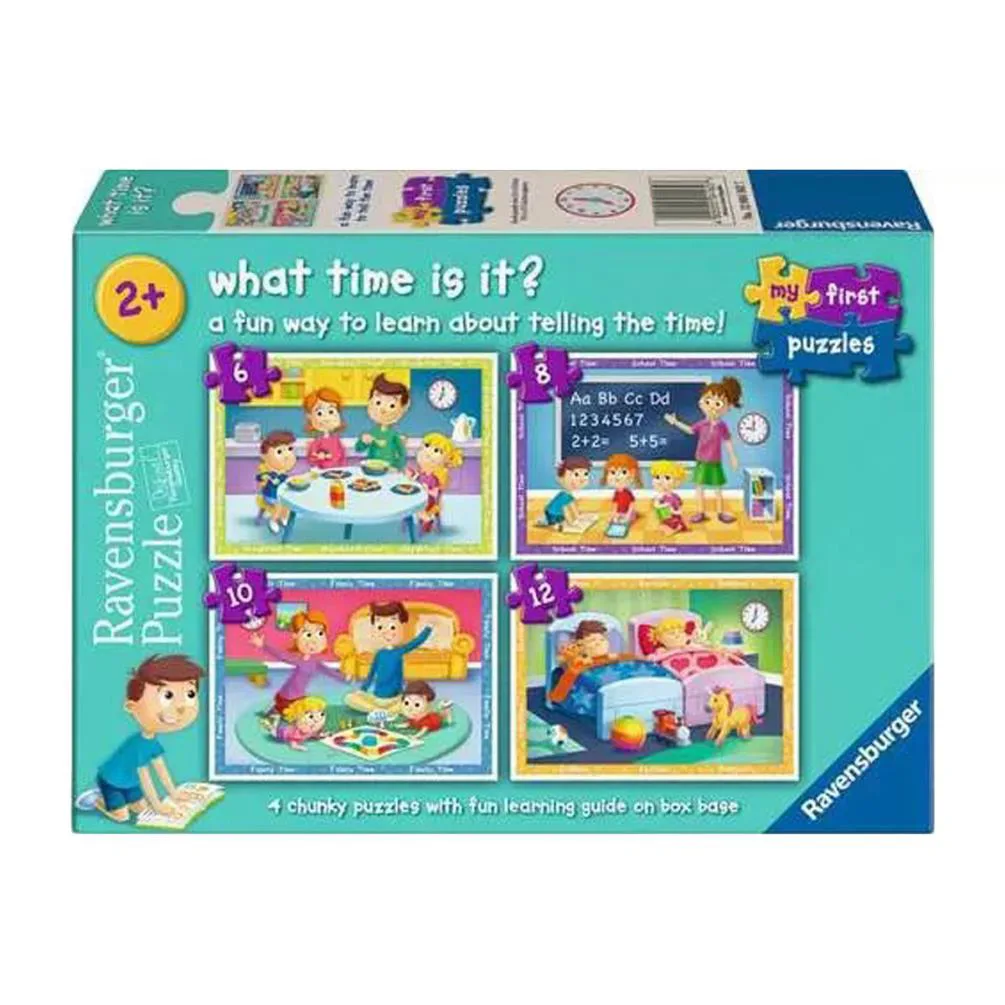 What Time Is It? My First 4 in a Box Jigsaw Puzzles