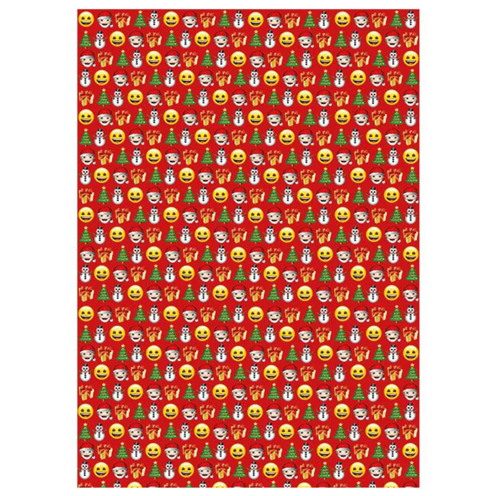 Emoji 4m Christmas Roll Wrap