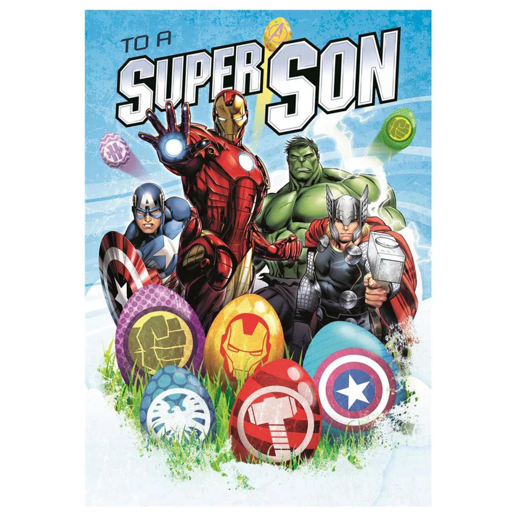 Super Son Marvel Avengers Easter Card