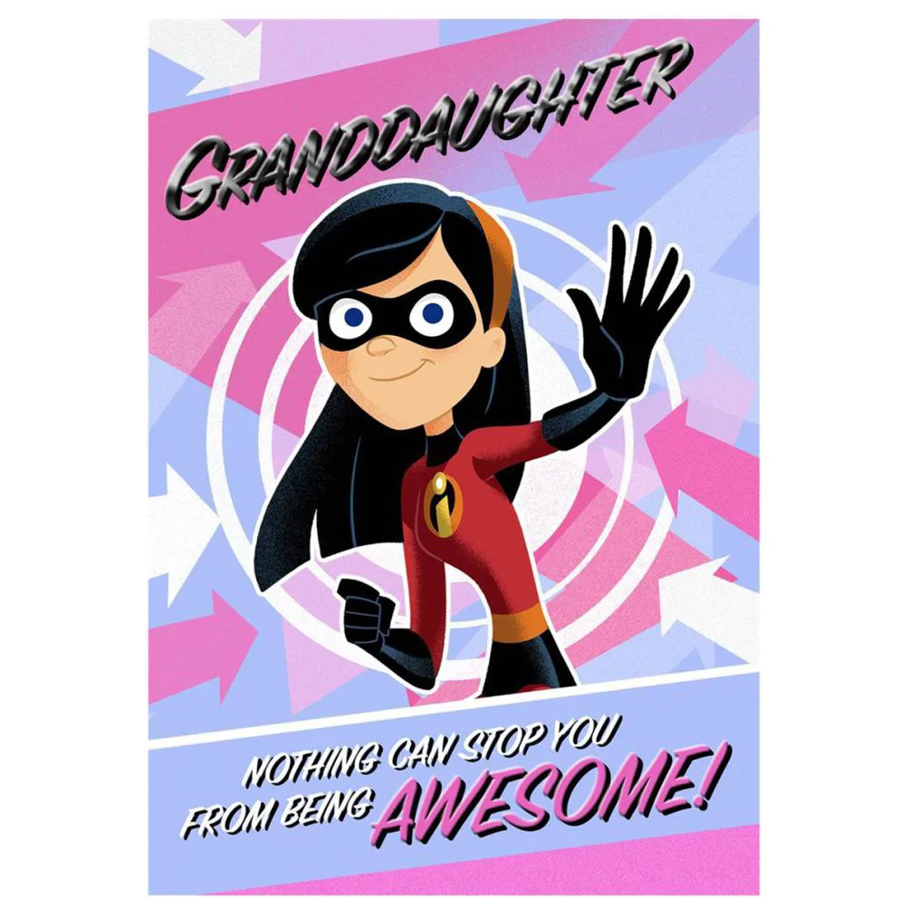 Granddaughter Incredibles Birthday Card