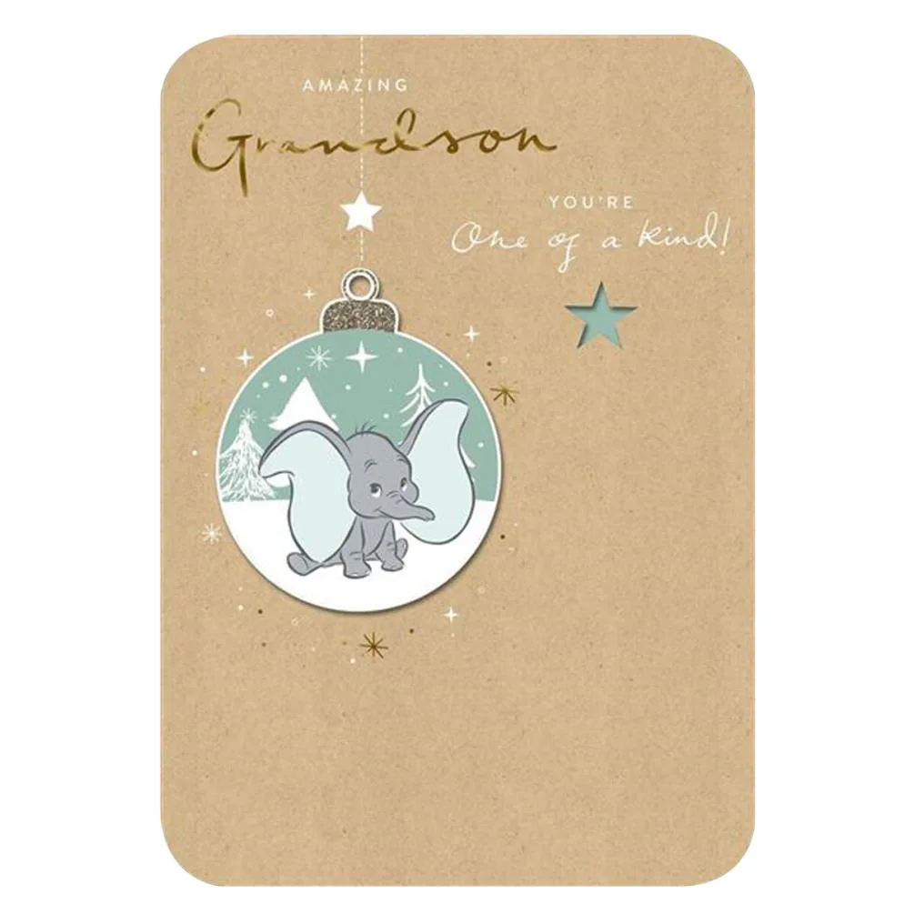 Grandson Disney Dumbo Christmas Card