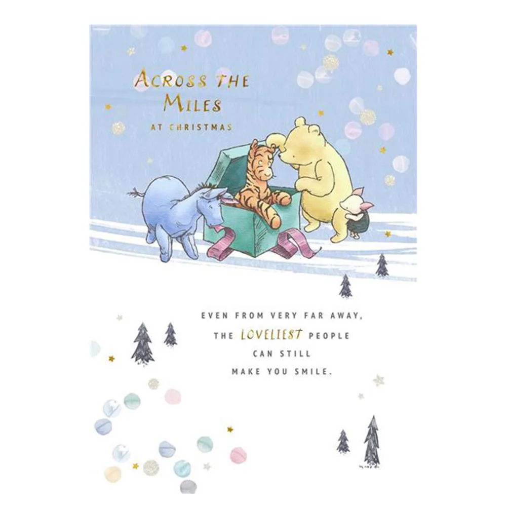 Across The Miles Winnie The Pooh Christmas Card