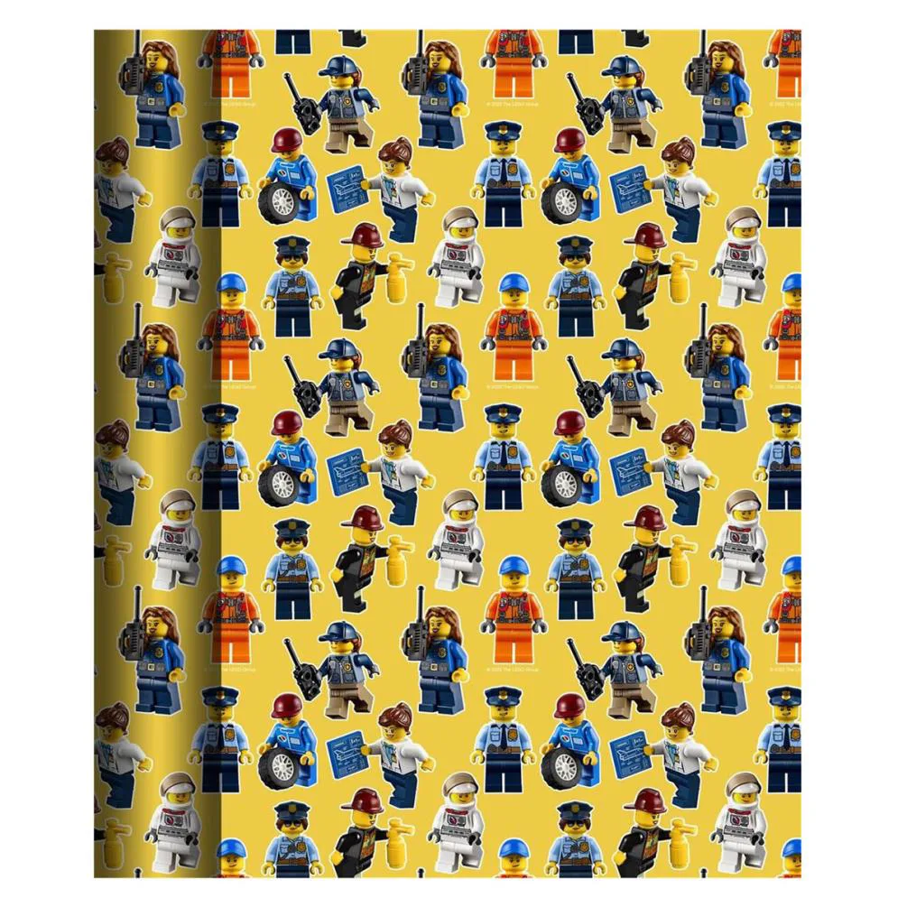 Lego Characters 2m Roll Wrap