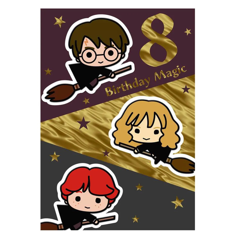 Harry Potter 8th Birthday Card