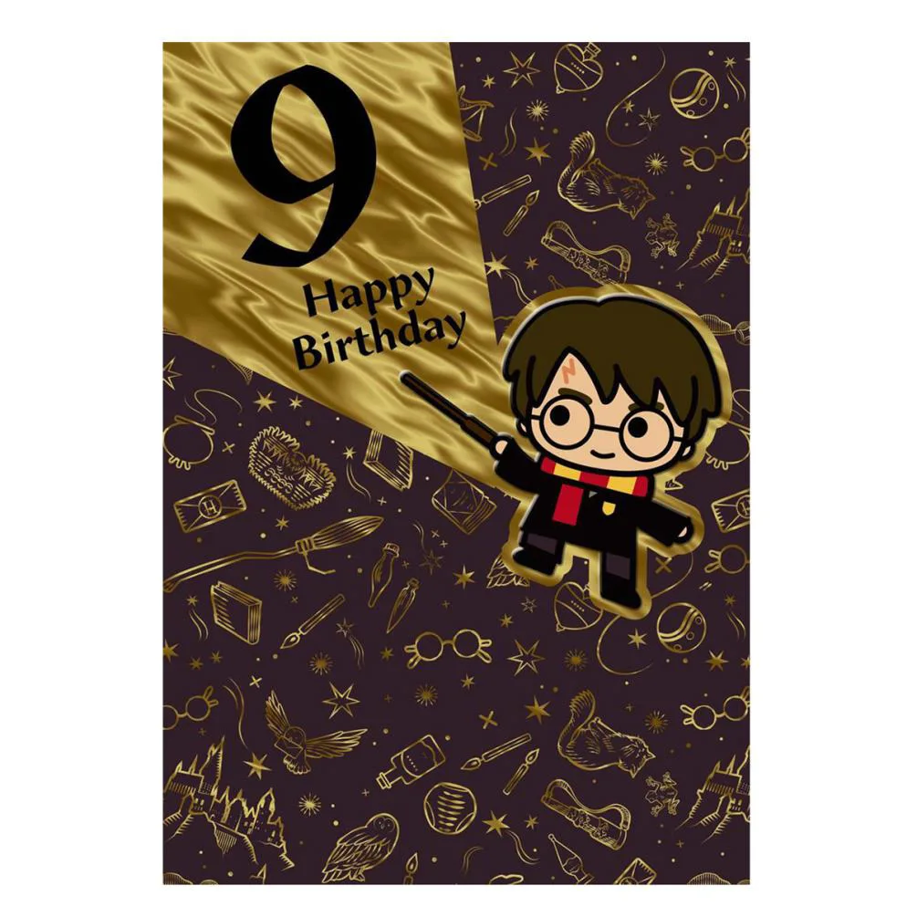 Harry Potter 9th Birthday Card