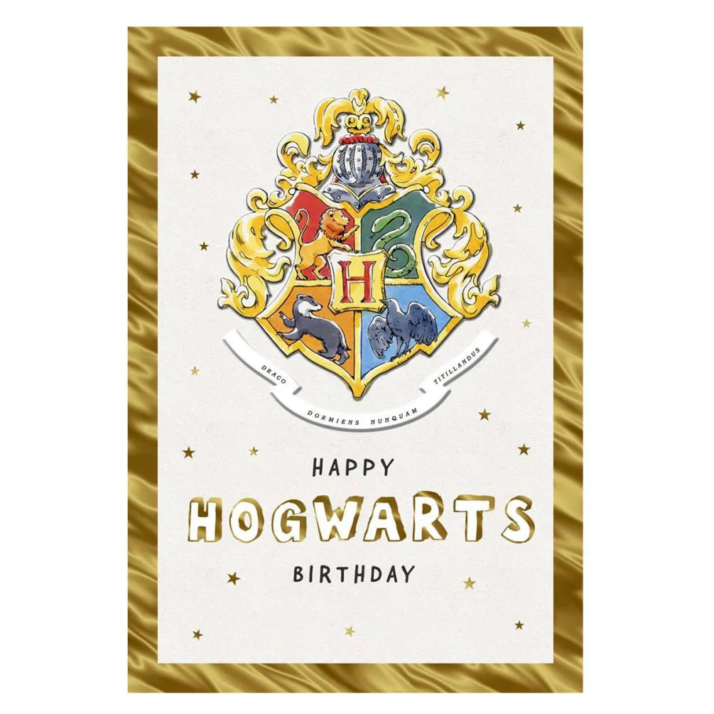 Harry Potter Happy Hogwarts Birthday Card
