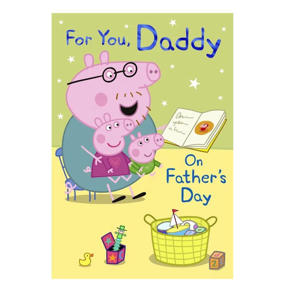 For You Daddy Peppa Pig Father's Day Card
