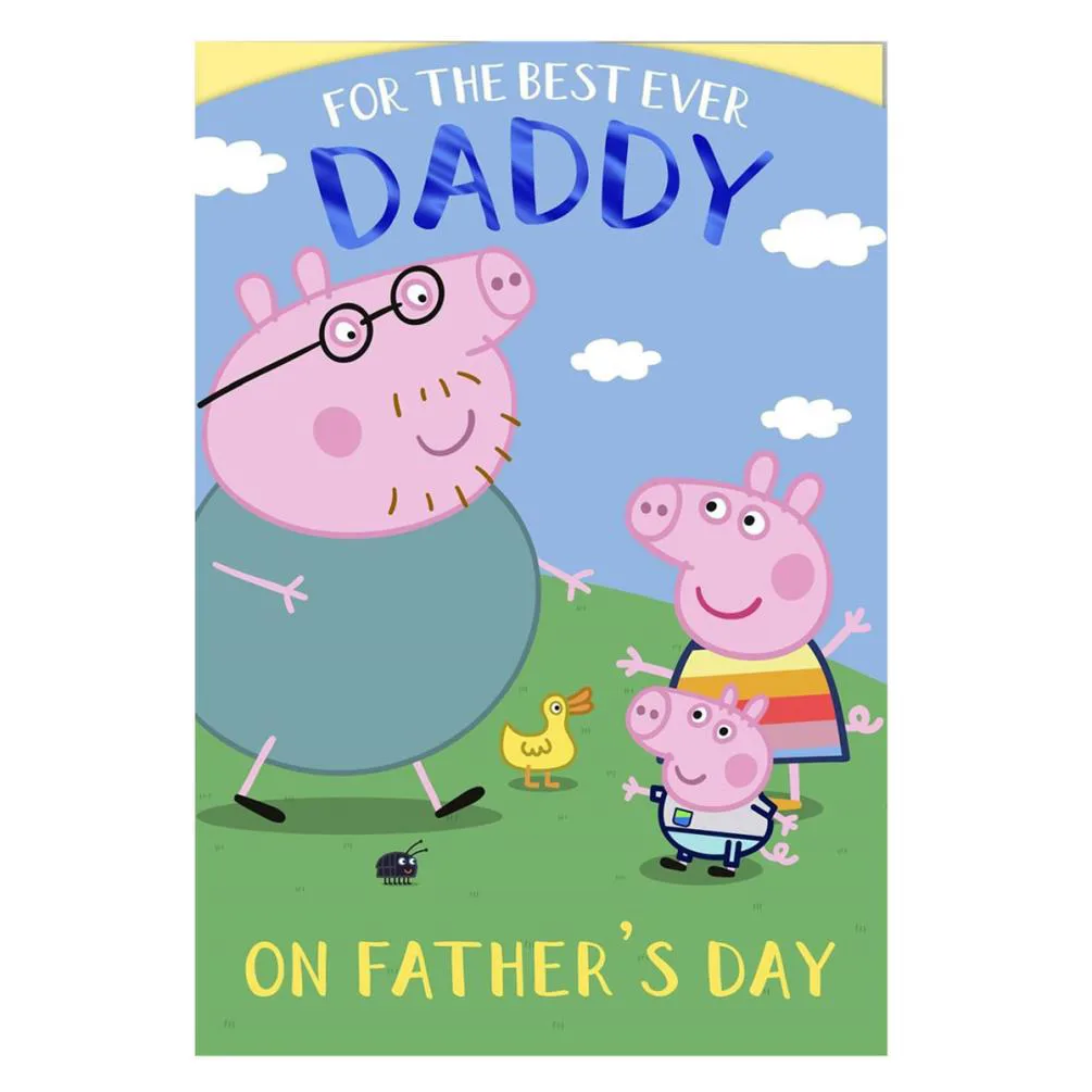 Daddy Peppa Pig Father's Day Card
