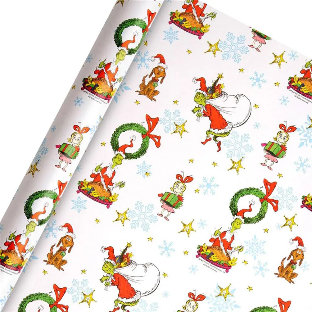 The Grinch 4m Christmas Roll Wrap