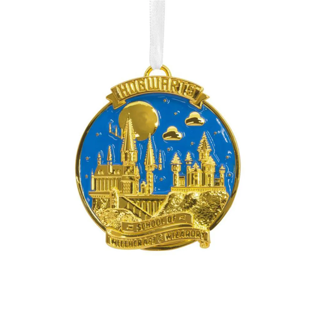 Harry Potter Premium Metal Hogwarts Medallion Hanging Ornament