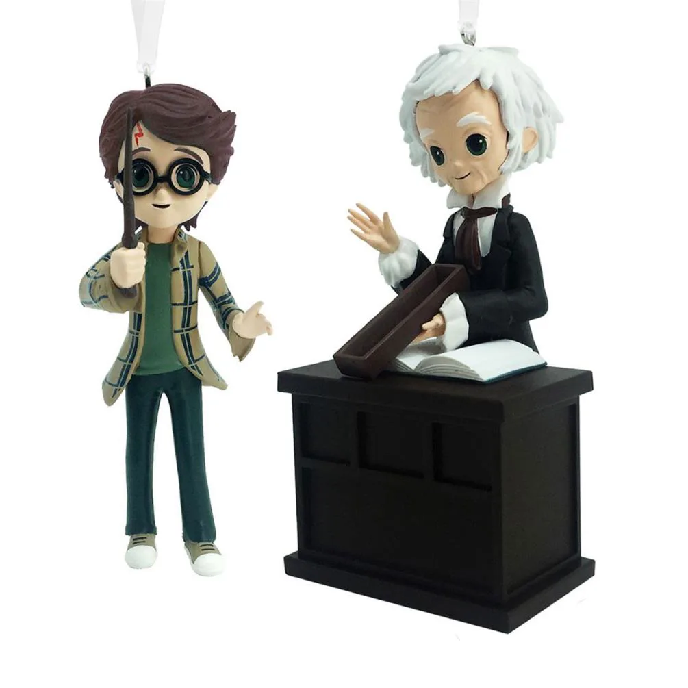 Harry Potter & Garrick Ollivander Hanging Resin Figures Set