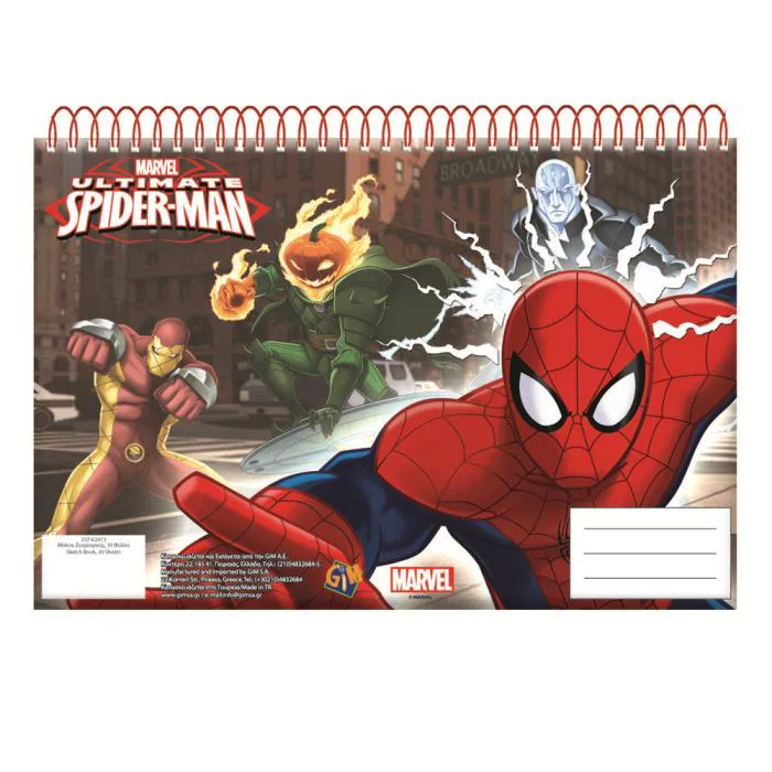 A4 Ultimate Spiderman Spiral Sketch Book £1.79