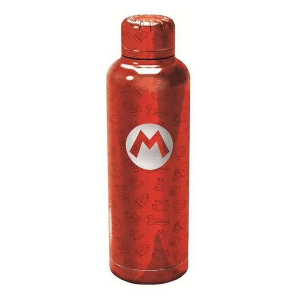 Super Mario Bros Logo Stainless Steel 515ml Drinks Bottle