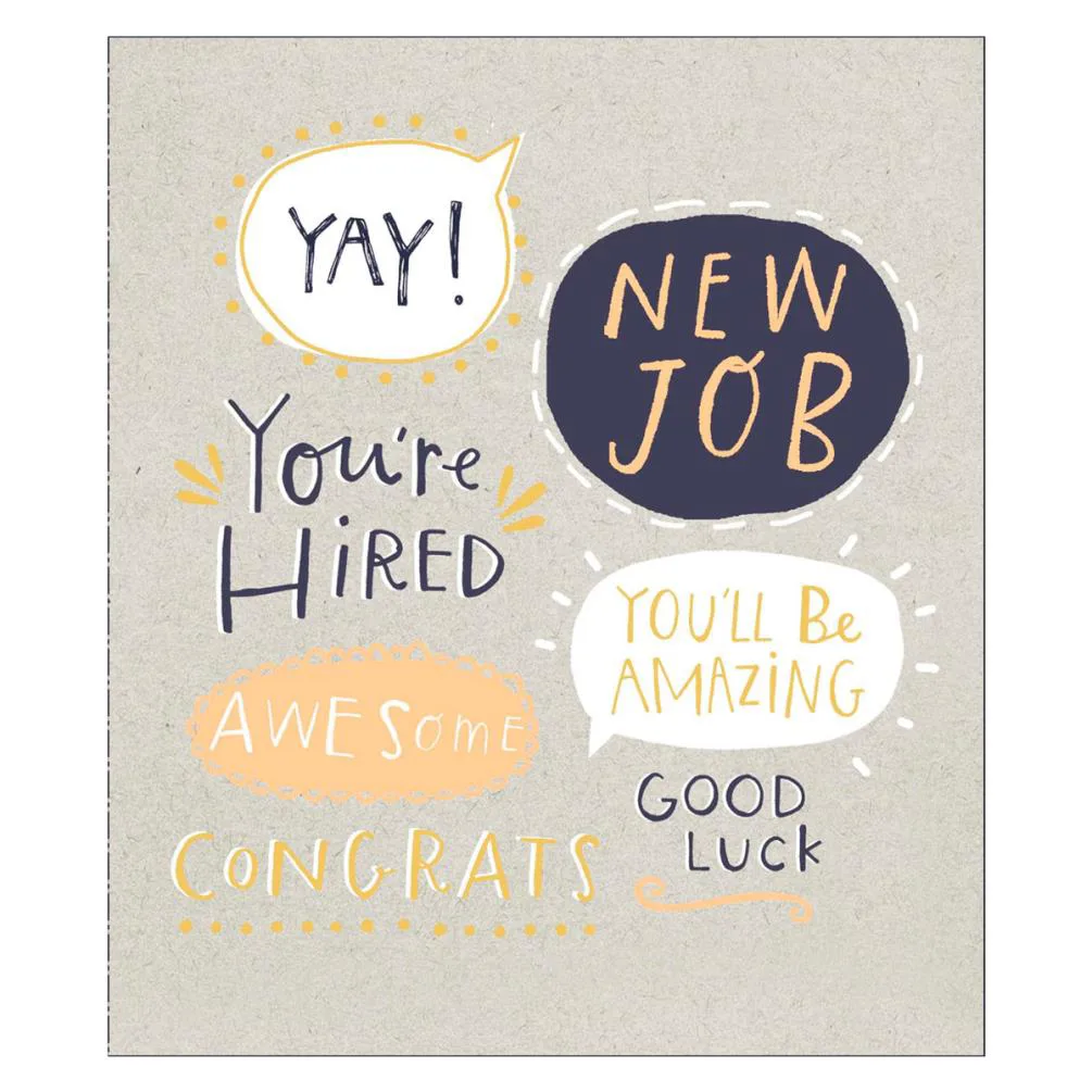 New Job Congratulations Card