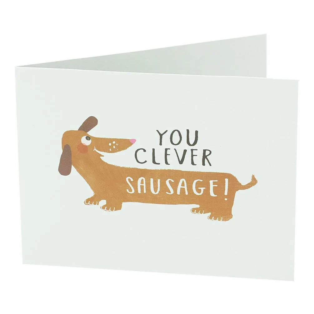 You Clever Sausage Congratulations Card