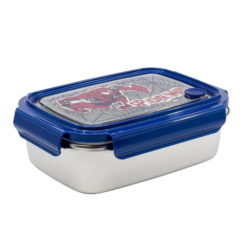 Spiderman Rectangular Stainless Steel Lunch Box